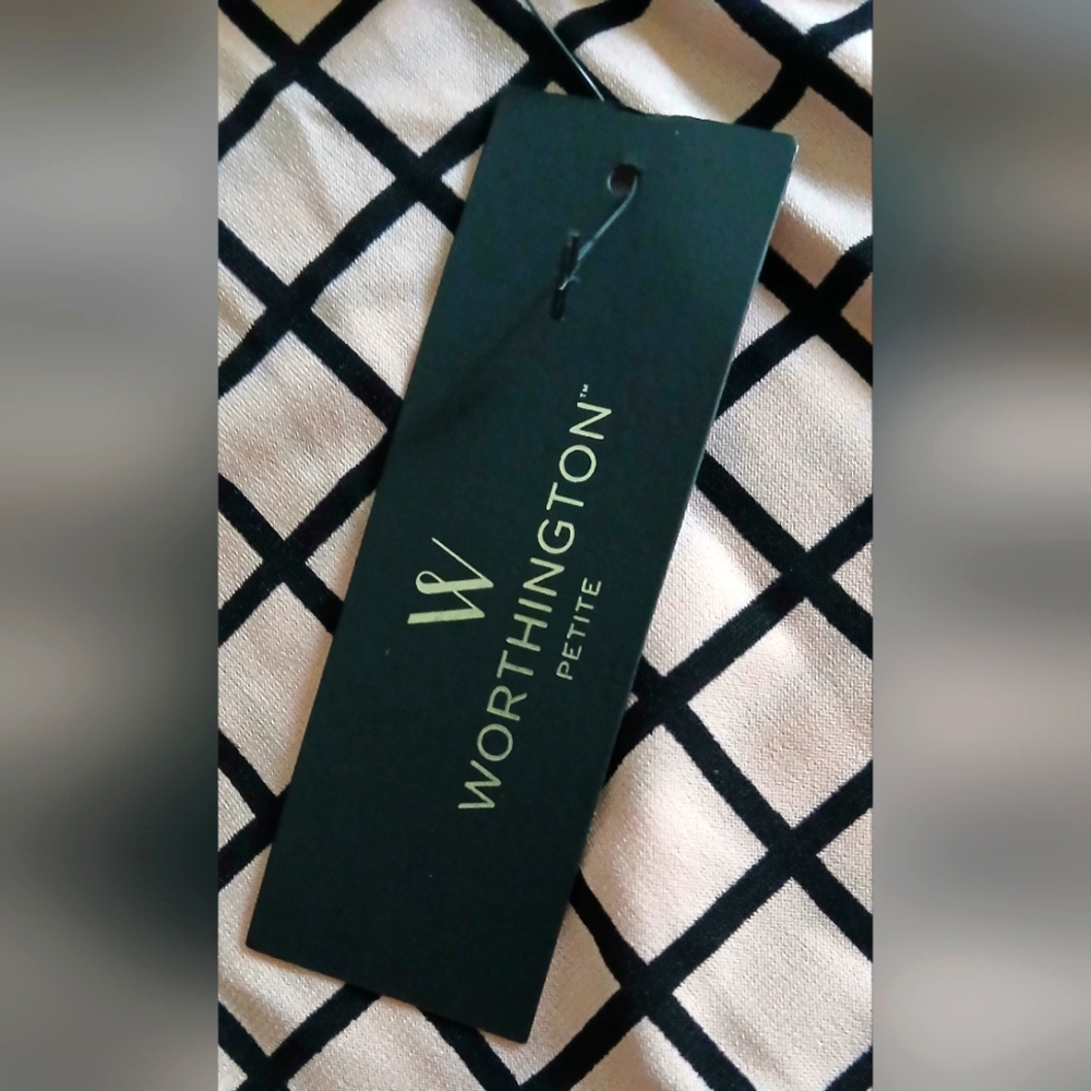 Worthington Women's Pink And Black Top Size PL